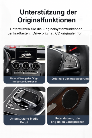 VERSION 2026 NTG 5.0 Android Display 12,3″ C W205 GLC X253 V W447 Wireless CarPlay & Android Auto